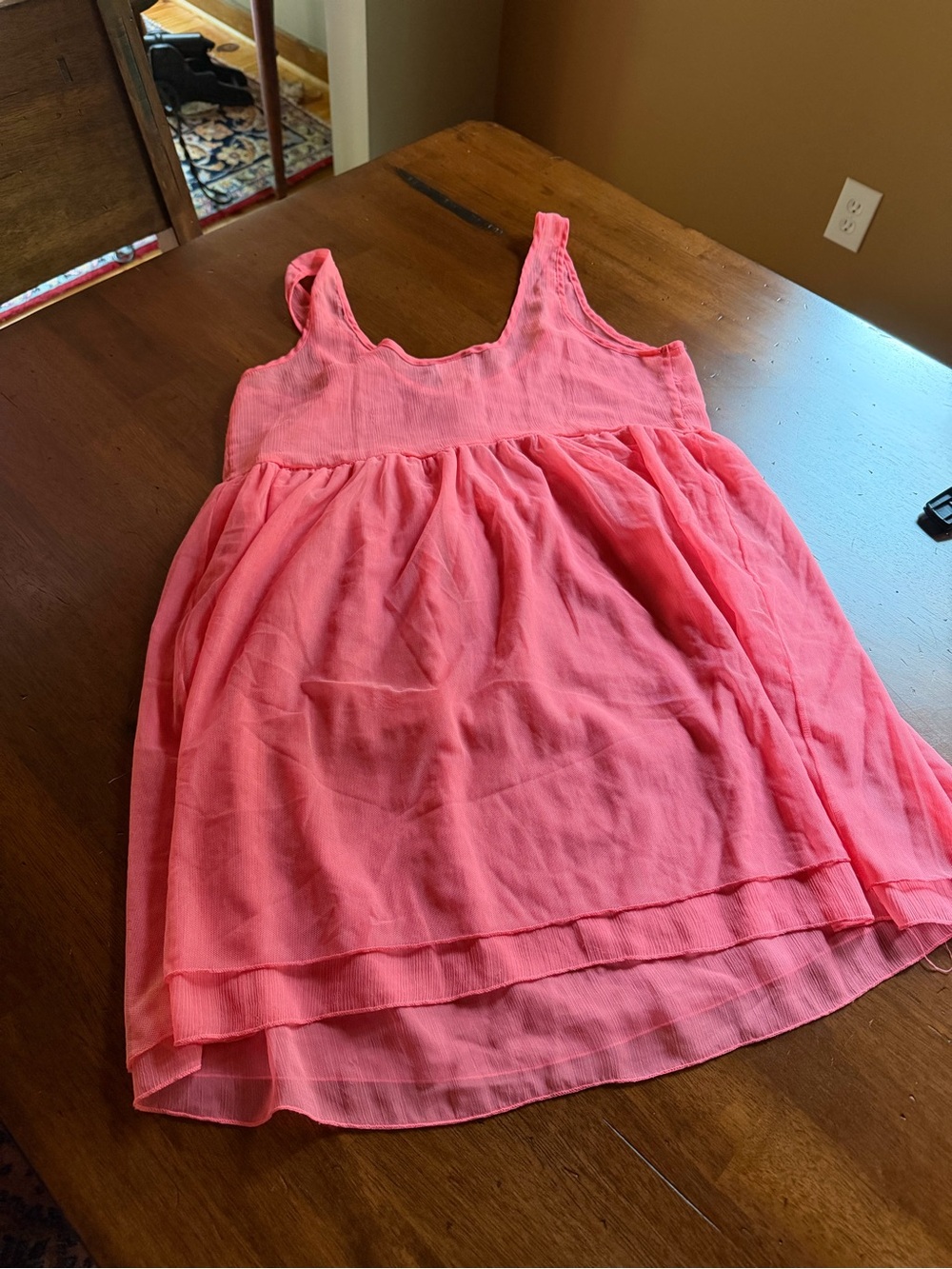 Free People Lightweight Coral Pink Sleeveless Camisole Tank Top